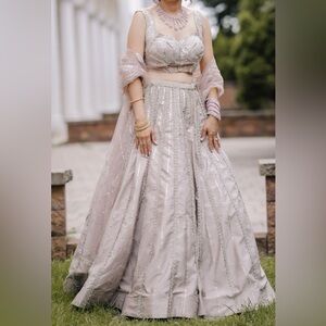 Elegant champagne Embellished Gown